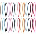 thumbnail image 2 of 28PCS Thin Headband Assorted Color Fabric Covered Headband Hair Hoop for DIY, 2 of 10