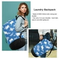 thumbnail image 6 of RMDQTR Durable Large Laundry Backpack with Drawstring Closure Ideal for Laundry Trips,Travel&Camping Cartoon-style White Sheep, 6 of 7