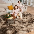 thumbnail image 4 of area rugs 8x10ft Large Fluffy Area Rugs for Bedroom, Soft Carpet Shag Kids Rug with Non-Slip Stickers Rug Pads Living Room Bedroom Tie-Dye Purple, 4 of 10