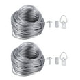 thumbnail image 6 of LABSERRON Picture Hanger Kit 2 Sets 20 Meters Wire Rope Silver for Wall Decor, 6 of 8