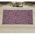 thumbnail image 1 of East Decorative Rug, Modern Autumn Season Wavy Holiday Festival Celebration Oriental Art Print, Quality Carpet for Bedroom Dorm and Living Room, 6 Sizes, Dark Magenta, by Ambesonne, 1 of 1