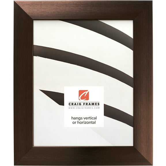 Craig Frames Modern Aesthetics 150, 8.5x11 inch Picture Frame, Bronze