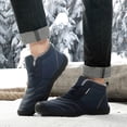 thumbnail image 1 of Botas de nieve para hombre Botas de invierno cortas impermeables antideslizantes Zapatos cálidos de algodón con cordones, 1 of 7