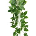 thumbnail image 2 of 5PCS Planta artificial Colgando Vine Hojas falsas Garland Scindapsus Vine brillar Electrónica, 2 of 3