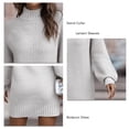 thumbnail image 3 of Ribbed Bodycon Sweater Dress, Casual Soft Ribbed Long Sleeve Bodycon Fashion For Female For Dating, 3 of 6