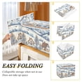 thumbnail image 2 of Yayeee Collapsible Cube Storage Bin with Lid Fabric Closet Decorative Basket with Handles, Blue Snowy Mountain, 2 of 7