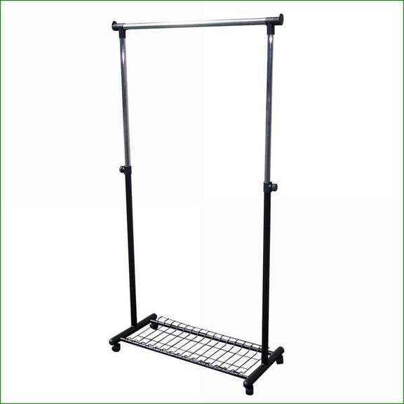 Coat Racks, 66" Tall Metal Coat Rack with Wheels | Black Finish | Coat Racks