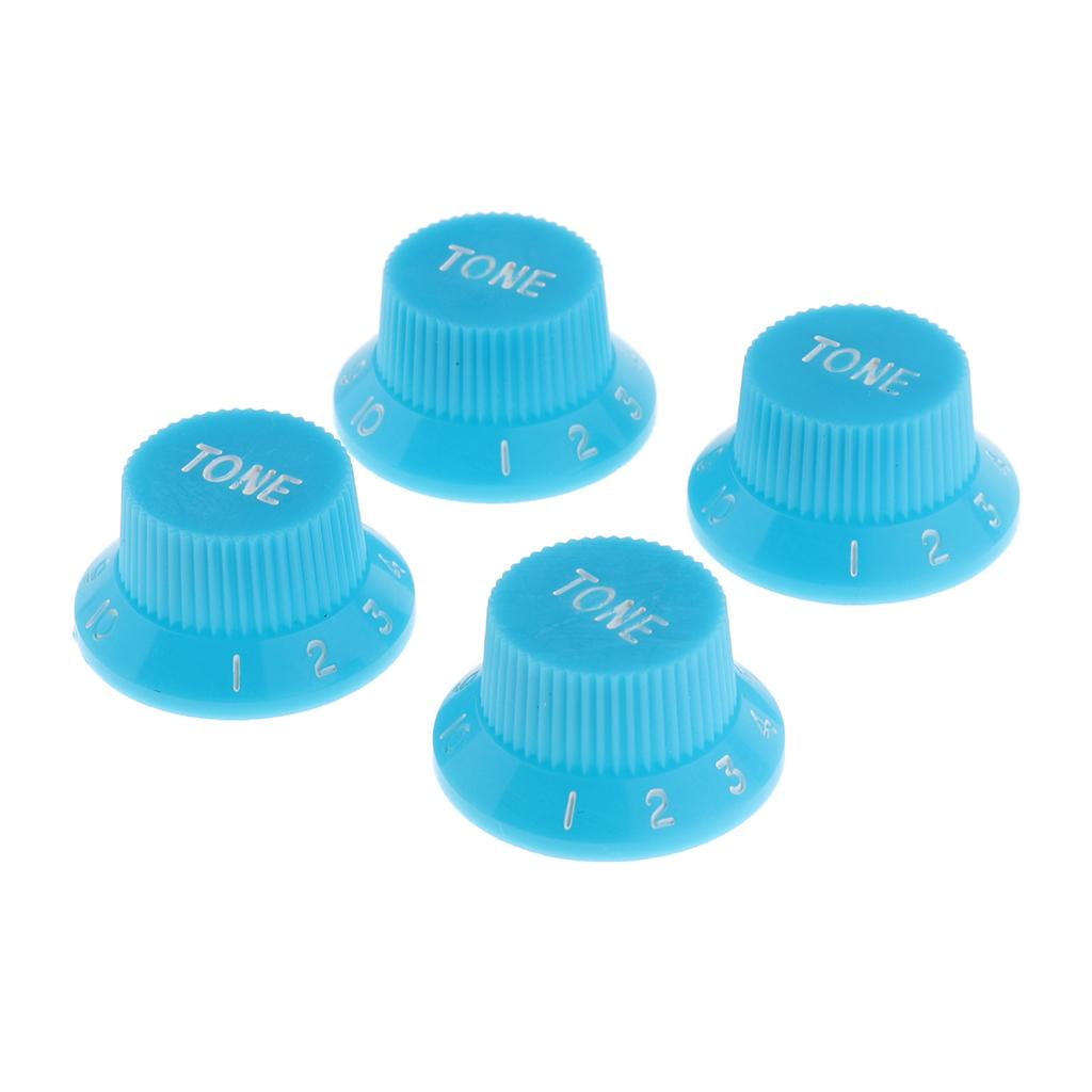 4pcs Electric Guitar Knobs Guitar Speed Volume Control Knob Set