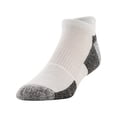 thumbnail image 3 of Gildan Men's Ultra Cotton No Show Tab Socks White, 3 Pack, 3 of 6