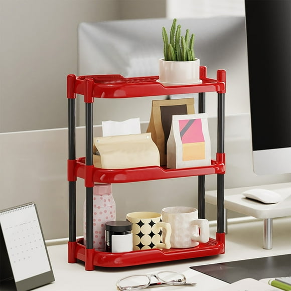 Estante de almacenamiento de escritorio para oficina y hogar, estante de almacenamiento de gran capacidad para dormitorio, sala de estar, cocina, estante de almacenamiento multifuncional
