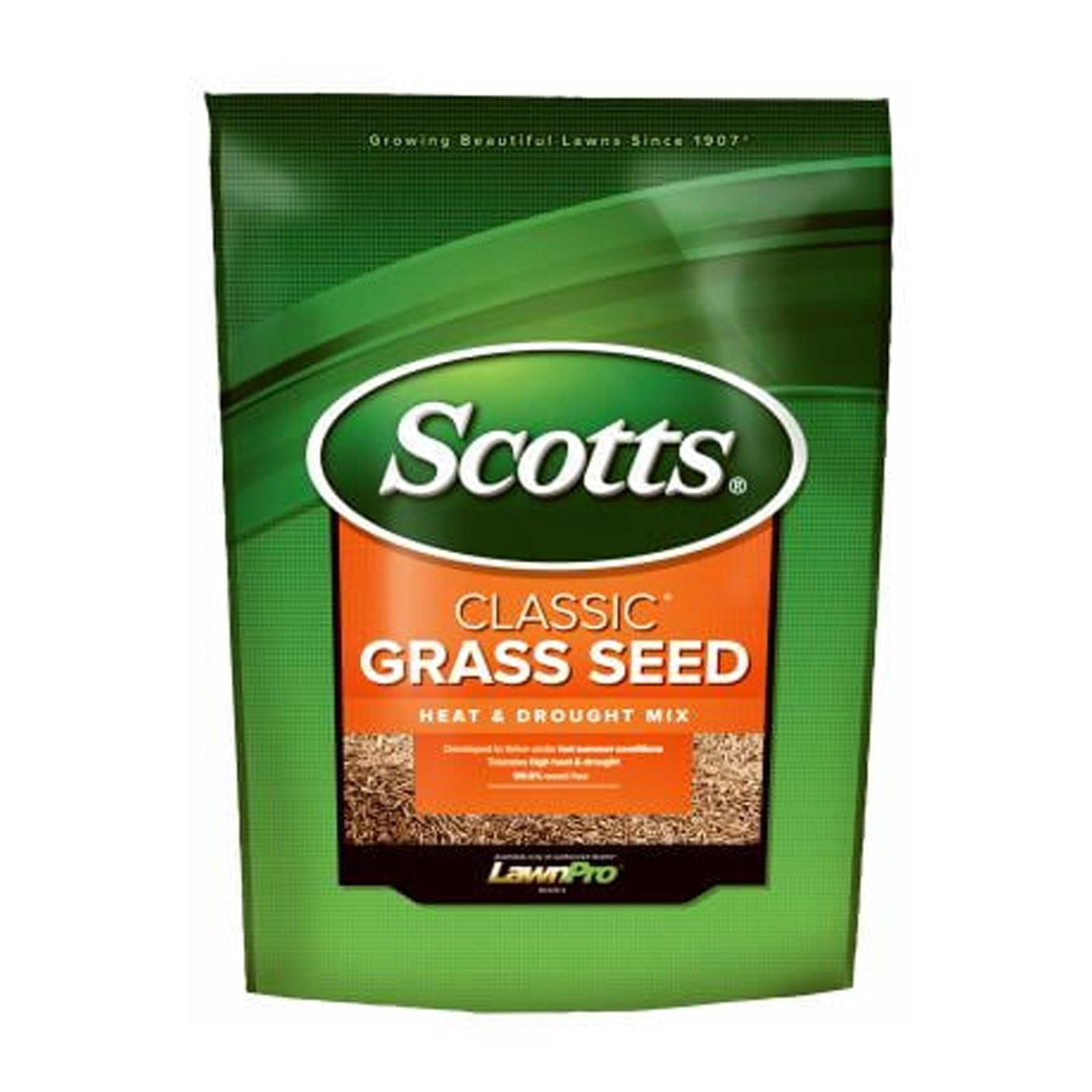 Scotts Classic Grass Seed Heat & Drought Mix - Drought-Tolerant - 3 Lb, Covers 750 Sq. Ft.