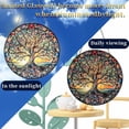 thumbnail image 5 of Tree of Life Suncatcher Indoor/Outdoor Stained Glass Window Hanging - Handmade Stained Glass Suncatchers for Windows Hanging - Decoration for Home Garden Christmas Party Wedding Housewarming Gifts, 5 of 5