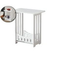 thumbnail image 1 of Dvruxg Small Shelf Stand White Nightstand Bedside Table Bathroom Table Side Table Nightstand with Hollow Design Multipurpose Shelf Display Rack for Living Room, Bedroom, 1 of 5