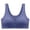 Blue, variant on HIJDVDY Wireless Front Closure Bra for Women Seamless Solid Color Wide Adjustable Straps Breathable Comfortable Everyday Wear