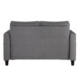 thumbnail image 2 of Georgia Linen-Like Upholstered 2 Seater Loveseat Sofa, 2 of 8