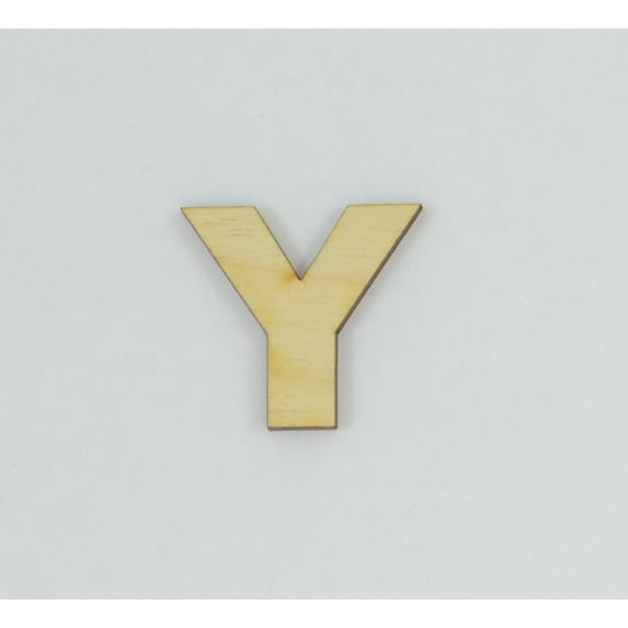 1 Pc, 10 Inch X 1/8 Inch Thick Wood Letters Y In The Arial Font For Craft Project & Different Decor