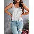 thumbnail image 4 of Women'S Sequin Tank Top Sleeveless Camisole Vest Tank Tops Shining Shirts Silver L, 4 of 7