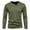 Army Green, variant on Mens Long Sleeve T-Shirt Waffle Knit Three Button Henley Long Sleeve Tee Solid Soft Stretch Everyday Basic Shirt