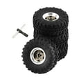thumbnail image 1 of Ensemble de 4 Jantes de Roues Pneus de Camion RC pour Pièces de Voiture RC 1/18 bronze, 1 of 9