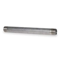 1-1/2" MNPT x 9" TBE Stainless Steel Pipe Nipple Sch 40