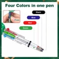 thumbnail image 5 of 48 pcs Christmas Multicolor Ballpoint Pens 4 Colors in 1, Retractable 0.7mm Cartoon Cute Fun Pens for Santa Snowman Writing Pens (Random style), 5 of 9