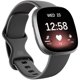thumbnail image 1 of wonima11 Band Compatible with Fitbit Versa 4/Versa 3 Band Women/Fitbit Sense/Sense 2 Bands Men, Soft Wristband Replacement Accessories for Fitbit Versa 3/4 and Sense/Sense 2 Watch Band, Black Large, 1 of 1