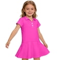 thumbnail image 2 of LWavelet Back to School Uniform Dress for Girls Short Sleeve Pique Polo Dress Summer School Uniform Kids Casual Sundress, 2 of 6