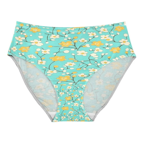 Women's Underwear Small Flowers Pattern Hipster Panties Underwear for women, X-Small