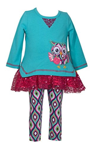 Bonnie Baby by Bonnie Jean Two Piece Owl Top and Legging Set