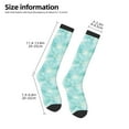thumbnail image 5 of Balery Blue Marble Printed Novelty Socks Men's Women's Crew Socks Sports Socks Knee High Socks Cotton Socks Quirky and Cool Socks, 5 of 9