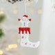 thumbnail image 4 of Puntoco Muñeco de nieve de hierro para colgar en el árbol de Navidad, decoración navideña para colgar en la media navideña, 4 of 6