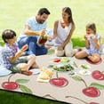 thumbnail image 4 of Pink Cherrys Beach Blanket Outdoor Picnic Mat Sandproof Waterproof Foldable for Camping Travel Hiking, 4 of 6