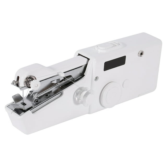 Spptty Mini Portable Handheld Electric Sewing Machine with Needle and Bobbins