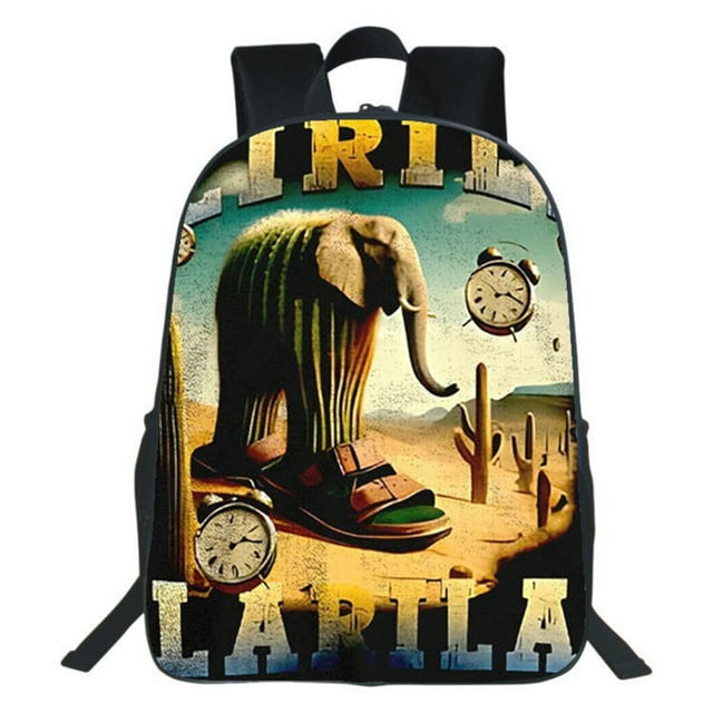 NAOJIE Novel Italian Brainrot Animal Printed Backpack,Unique Creative School Backpack for Teens Back to School Gift (H)