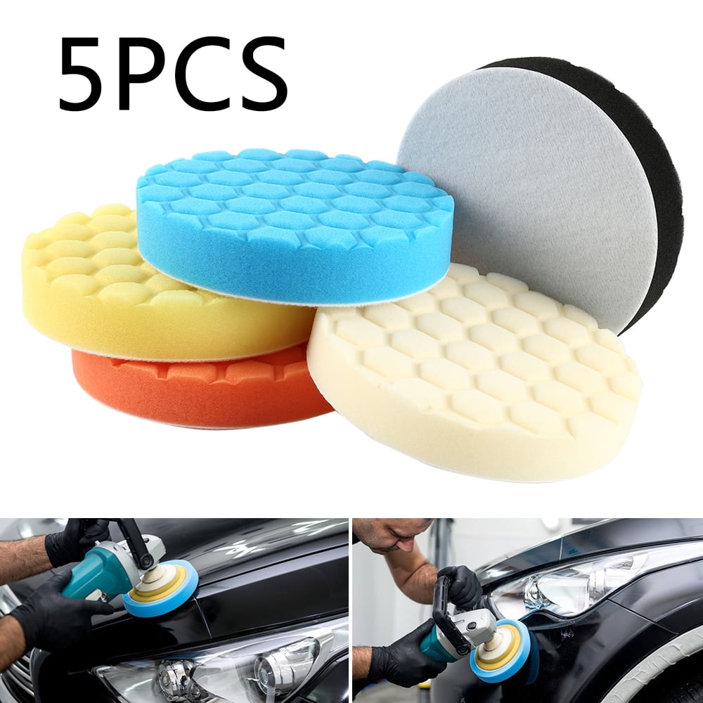 Willstar 5pcs 7 Inch Polishing Pad Polishing Sponge Pad Cutting