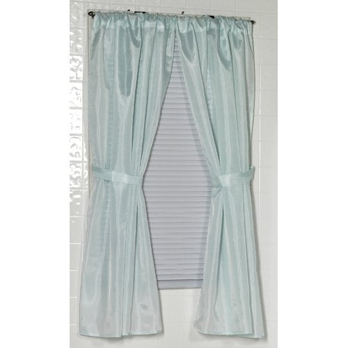 Polyester Fabric Window Curtain in Spa Blue