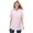 Rose Pink Rainbow Stripe, variant on Plus Size Short-Sleeve Button-Down Cotton Seersucker Shirt