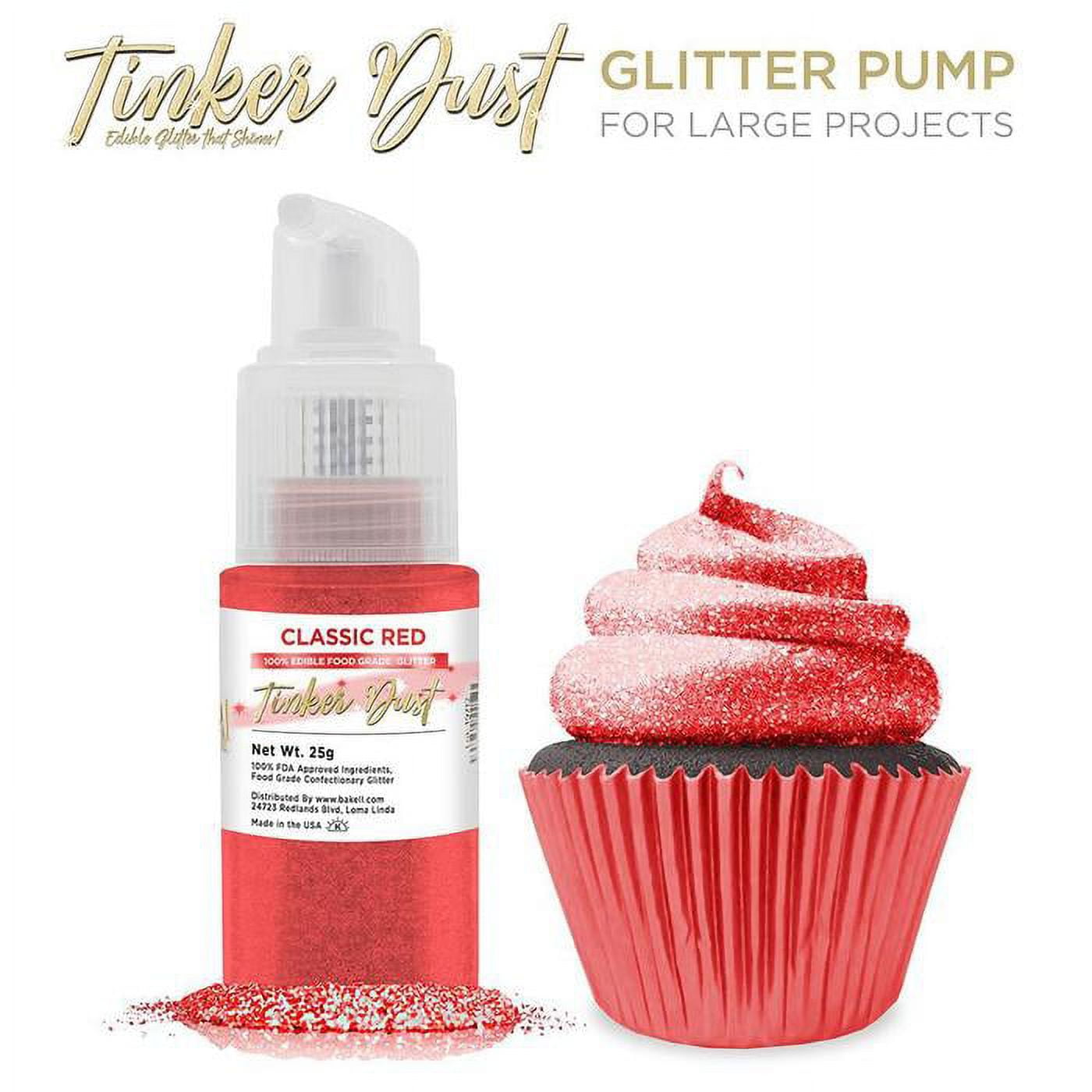 American Red Craft Glitter Dust | Shiny Red Glitter | Decoration Dust for  Cake Accessories, DIY Crafting | Glitter Dust for Decoration | Brillantina  