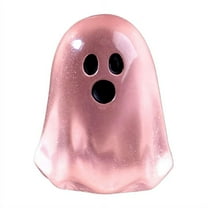 Halloween Luminous Mini Ghost Figurines, Glow in The Dark Little Resin Ghost Figures, Tiny Ghost Statue for Halloween Party Favors Dollhouse Decorations Toys, Halloween Miniatures, 0.75", Red