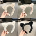thumbnail image 4 of Character Headband Plush Cute Cat Ear Shape Hair Hoop for Girls, 4 of 21