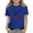 Dark Blue, variant on Girls Patriotic American Flag Eagle T-Shirt 4th of July Blue Independence Day Top for Kids,Size 4-5 T
