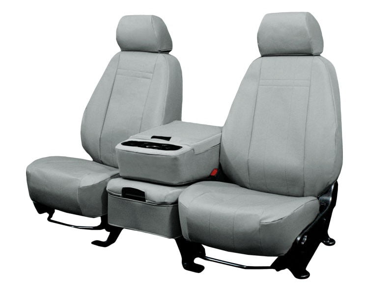 CalTrend Front Row 40/20/40 Split Bench Custom Fit Seat Cover for Select Chevrolet/GMC Models Black DuraPlus 