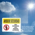 thumbnail image 5 of Restricted Area Authorized Spanish OSHA Security Notice Vinyl Decal Label 18 Inch x 12 Inch - 5 Pack, 5 of 6