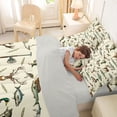 thumbnail image 4 of Feelyou Vintage Fishing Wildlife Bedding Comforter Set for Men Women, Deer Duck Bass Lake Forest Full Bedding Set, Beige Brown, Grey Reversible, 7 Pieces, 4 of 7
