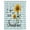 Turquoise White, variant on Yellow Sunflower Waterproof Fabric Shower Curtain,Summer Vintage Flower Bee Sunshine Waterproof Fabric Shower Curtain for Bathroom Curtains Bathtubs Hotel Shower Curtains with 12 Hooks Stall 48x72in