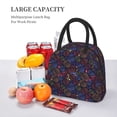 thumbnail image 5 of Rateoe Colorful Shells Pattern Lunch Bag Women, Lunch Box, Lunch Bag, Small Leakproof Lunch Tote Large Capacity Reusable Insulated Cooler Lunch Container, 5 of 6