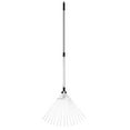 thumbnail image 4 of Collapsible Steel Leaf Rake,15 Teeth Stainless Steel Rake for Lawn Yard Garden, 63in, 4 of 10