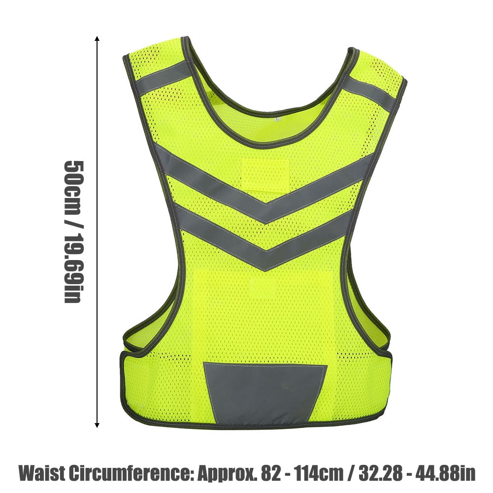 Cycling Running Walking Sports Reflective Mesh Vest High Visibility Lightweight 