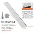 thumbnail image 3 of Gutter Guards 6 Inch, Leaf Guards for Gutters - Heavy Duty Aluminum 28ft Total, DIY Mesh Screen Protection System with Screws, Easy Install for Home Rain Gutters (Silver, 1-Pack), 3 of 8