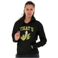 thumbnail image 4 of Funny Fruit Pun That's Bananas Unisex Plus Fleece Graphic Hoodie Brisco Brands 3X, 4 of 6